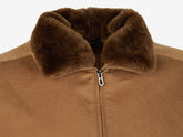 Bomber híbrido de punto con piel de oveja para invierno | Sease