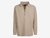 Felted Half Zip Polo - Prendas de punto | Sease
