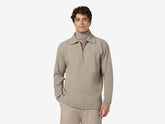 Felted Half Zip Polo | Sease