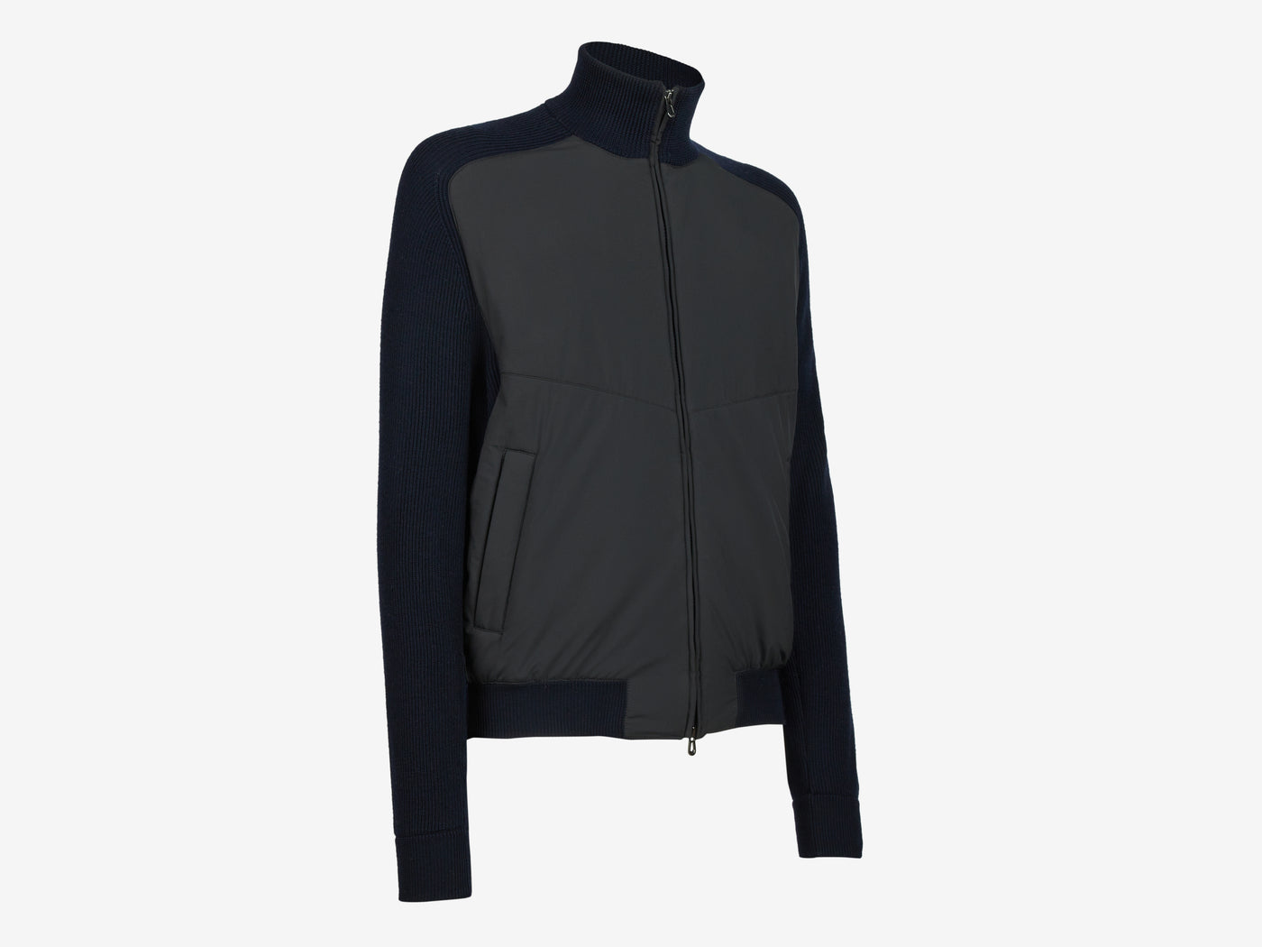Knit Hybrid Bomber