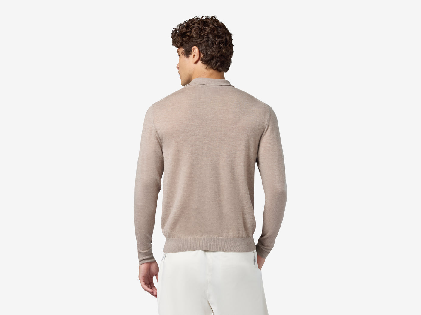 Fine Knit Polo Neck